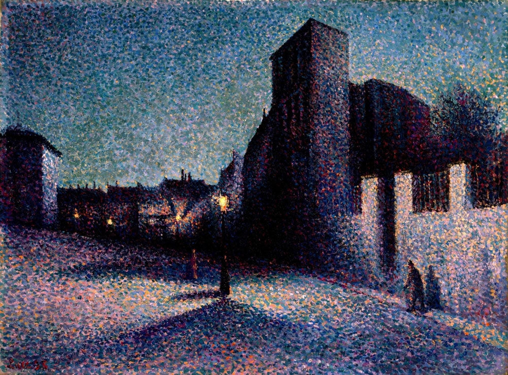 Rue Ravignan, Paris - by Maximilien Luce