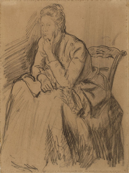 Untitled (Woman resting in a chair) - by Maximilien Luce