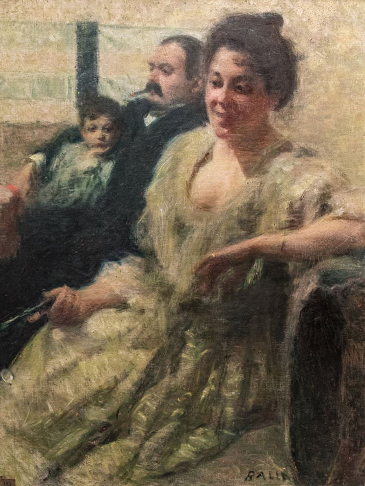 The Carelli Family - by Giacomo Balla