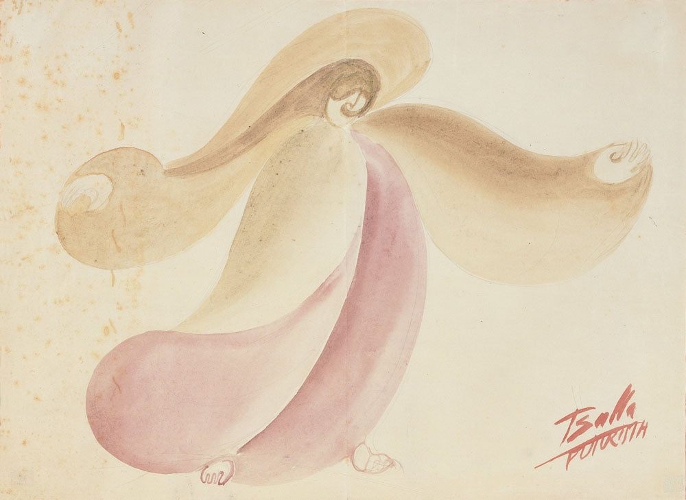 Sketch for Primavera o Mimica sinottica - by Giacomo Balla