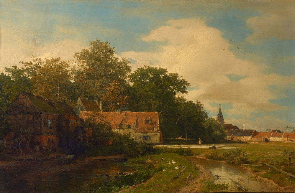 Westphalian Mills - by Andreas Achenbach