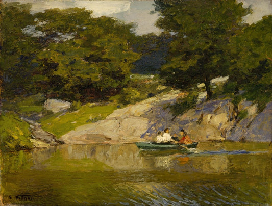 Boating in Central Park - by Edward Henry Potthast