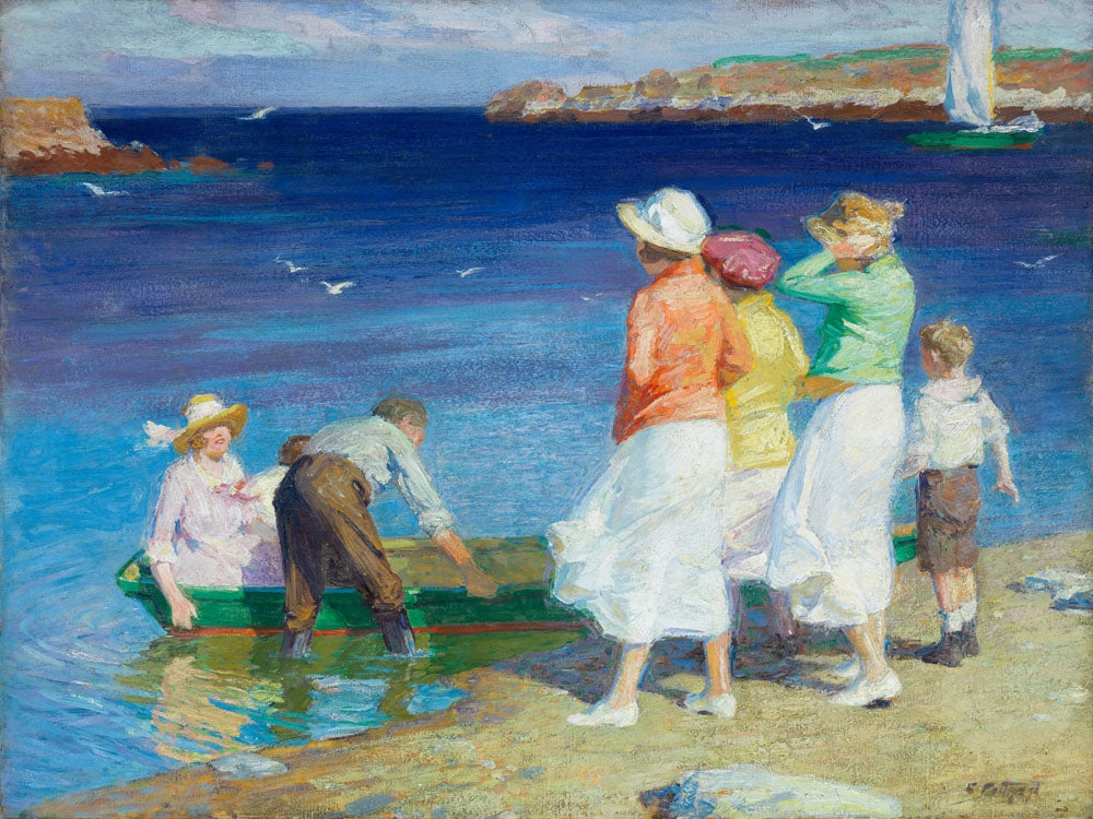 A Sailing Party (Going for a Sail) - by Edward Henry Potthast