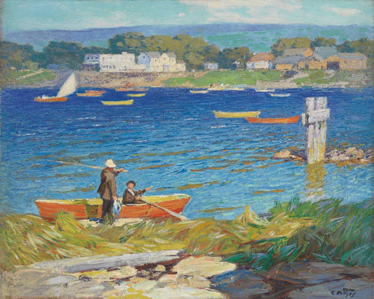 A Day's Fishing - by Edward Henry Potthast