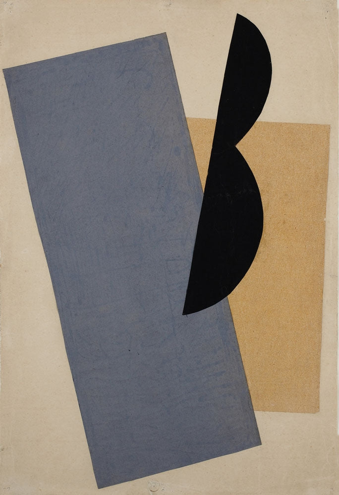 Composition (Blue-Yellow-Black) - by Lyubov Popova