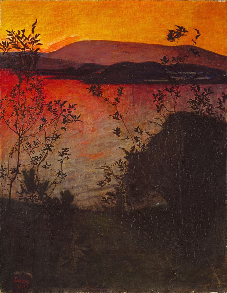 Evening Glow - by Harald Sohlberg