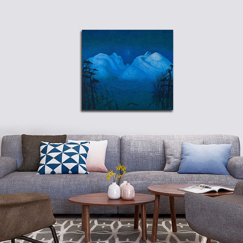 Winter Night in the Mountains - by Harald Sohlberg