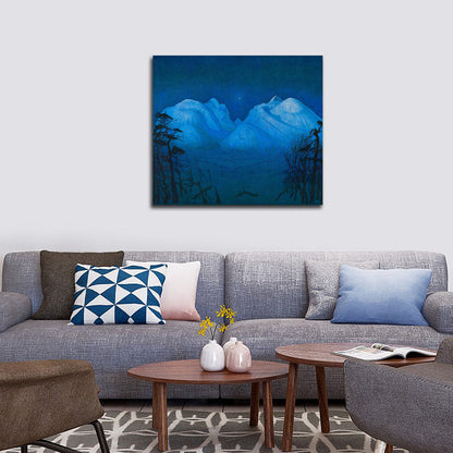 Winter Night in the Mountains - by Harald Sohlberg