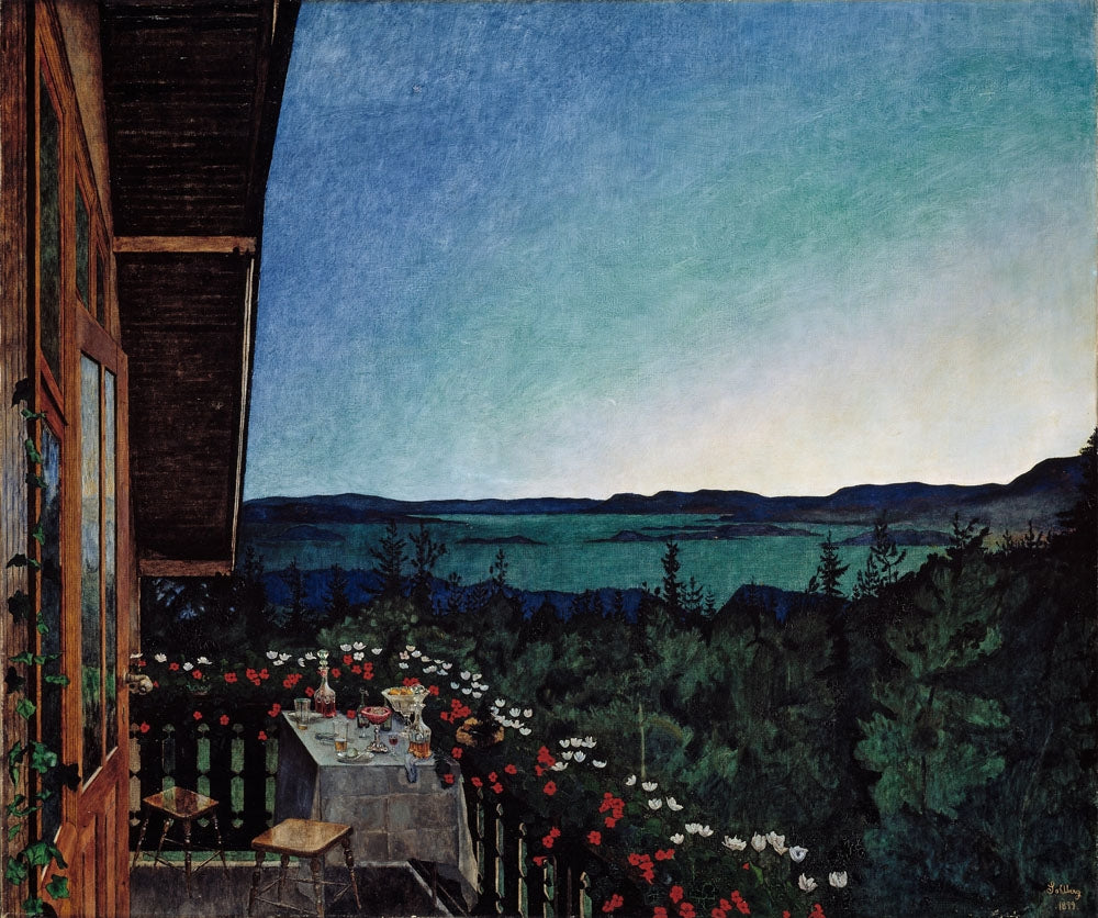 Summer Night - by Harald Sohlberg