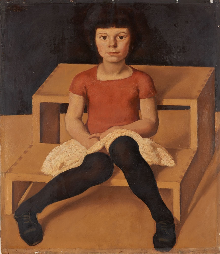 Ila, die jüngere Tochter des Künstlers - by Albin Egger-Lienz