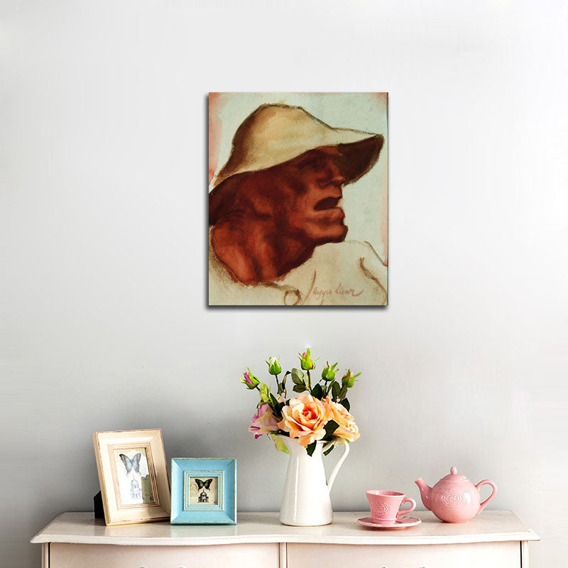 Kopf aus "Totentanz" - by Albin Egger-Lienz