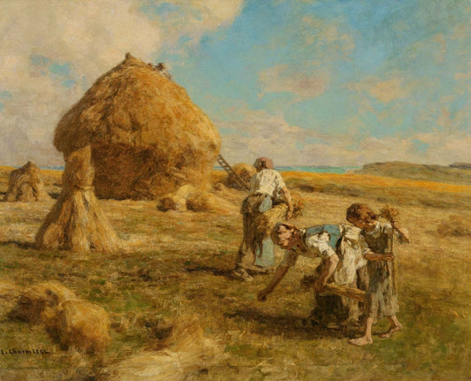 Gleaning Women - by Léon Augustin Lhermitte