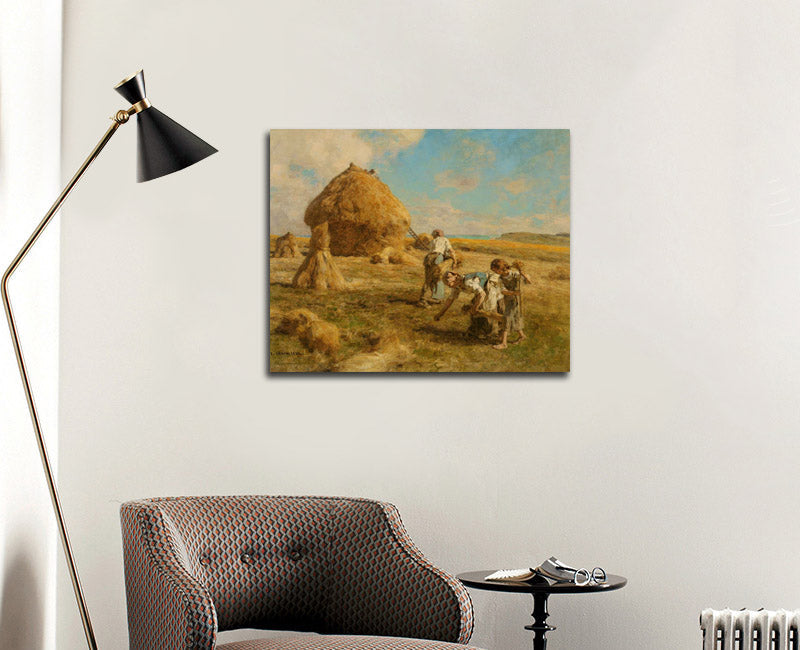 Gleaning Women - by Léon Augustin Lhermitte