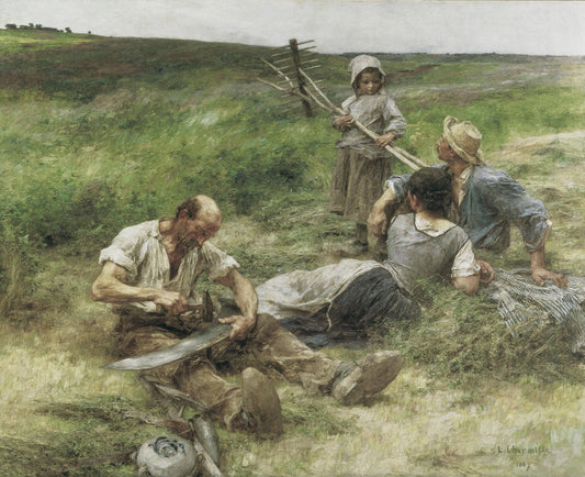 Haymaking - by Léon Augustin Lhermitte