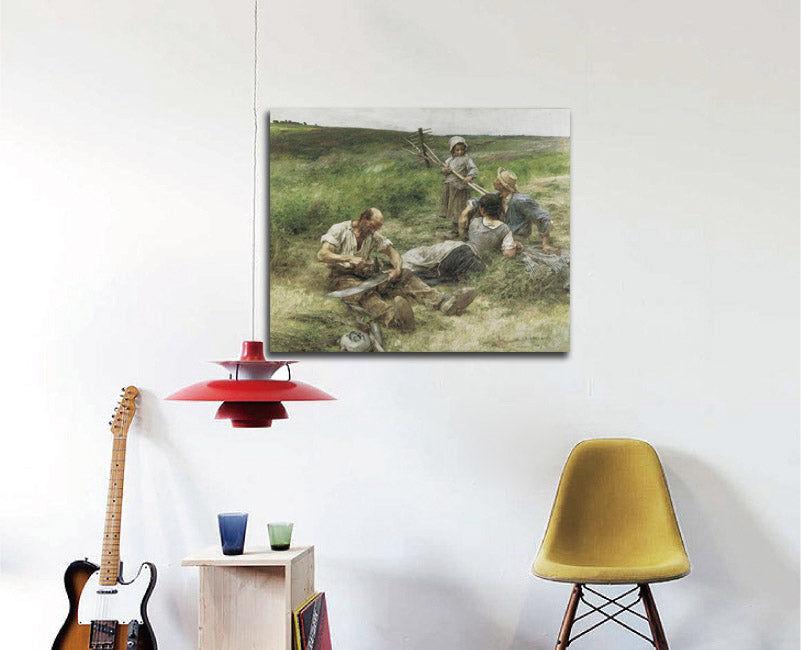 Haymaking - by Léon Augustin Lhermitte