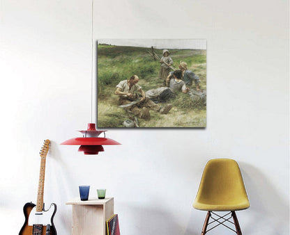 Haymaking - by Léon Augustin Lhermitte