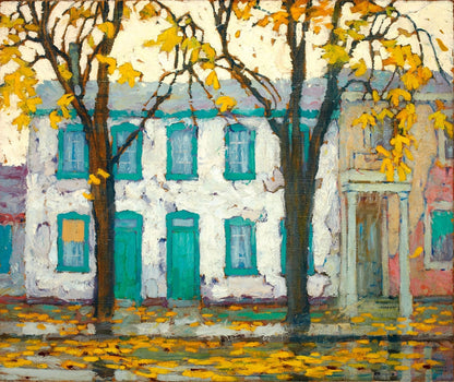 Houses, Chestnut Street - by Lawren Harris