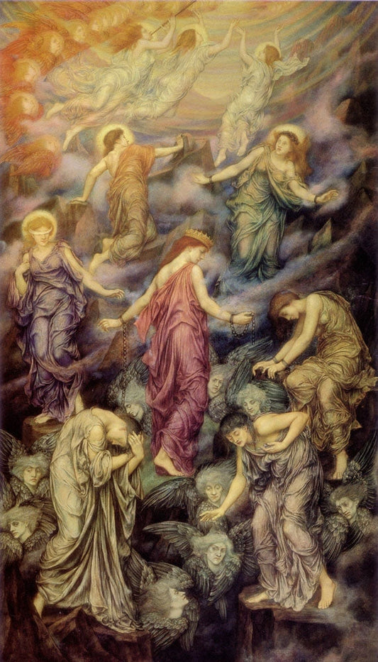 The Kingdom of Heaven Suffereth Violence and the Violent Take it by Force - by Evelyn De Morgan