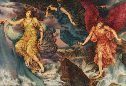 The Storm Spirits - by Evelyn De Morgan