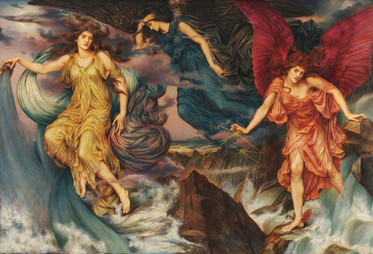 The Storm Spirits - by Evelyn De Morgan