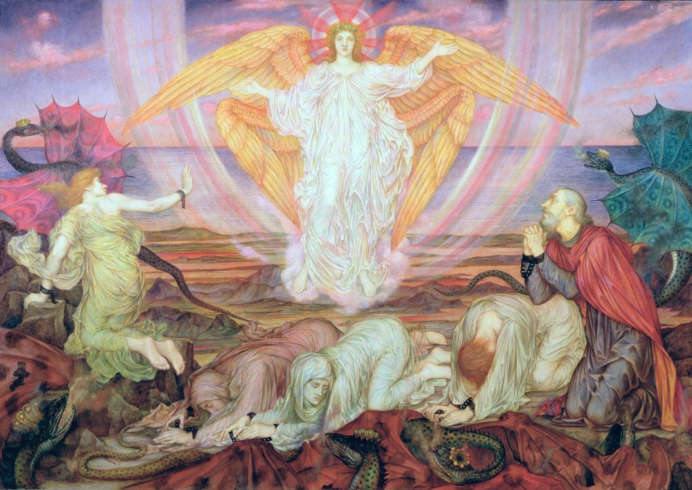 Death of a Dragon - by Evelyn De Morgan