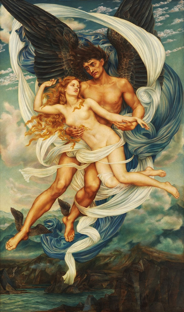 Boreas and Oreithyia - by Evelyn De Morgan