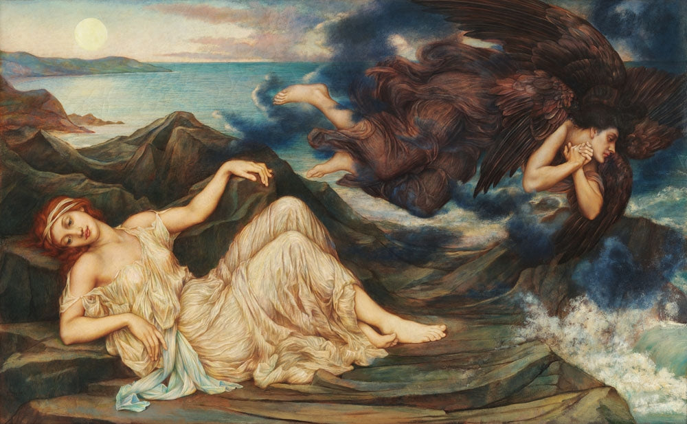 Port After Stormy Seas - by Evelyn De Morgan