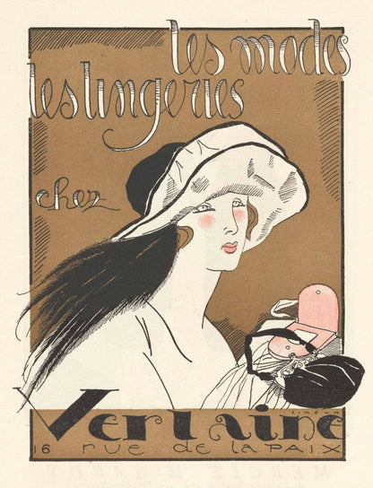 Gazette du Bon Ton, 1920 - No. 7, p. LIII: Les modes, les lingeries chez Verlaine - by Fernand Siméon