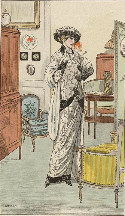 Journal des Dames et des Modes, Costumes Parisiens, 1912, No. 28 : Tailleur de Velours (...) - by Fernand Siméon