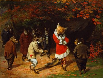 His Majesty Receives - by William Holbrook Beard