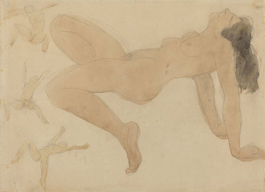 Studies of Nude Dancers - by Auguste Rodin