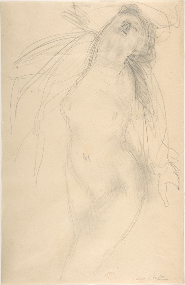 Female nude reclining - by Auguste Rodin