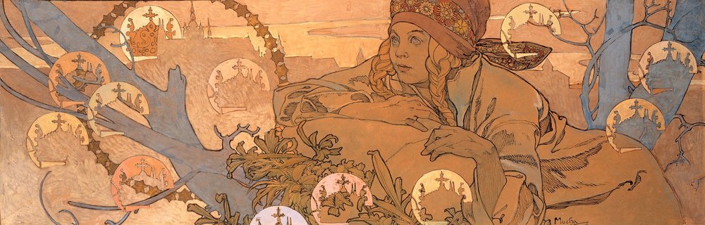 Alegoria de Praga: Sonho de Liberdade - by Alphonse Mucha