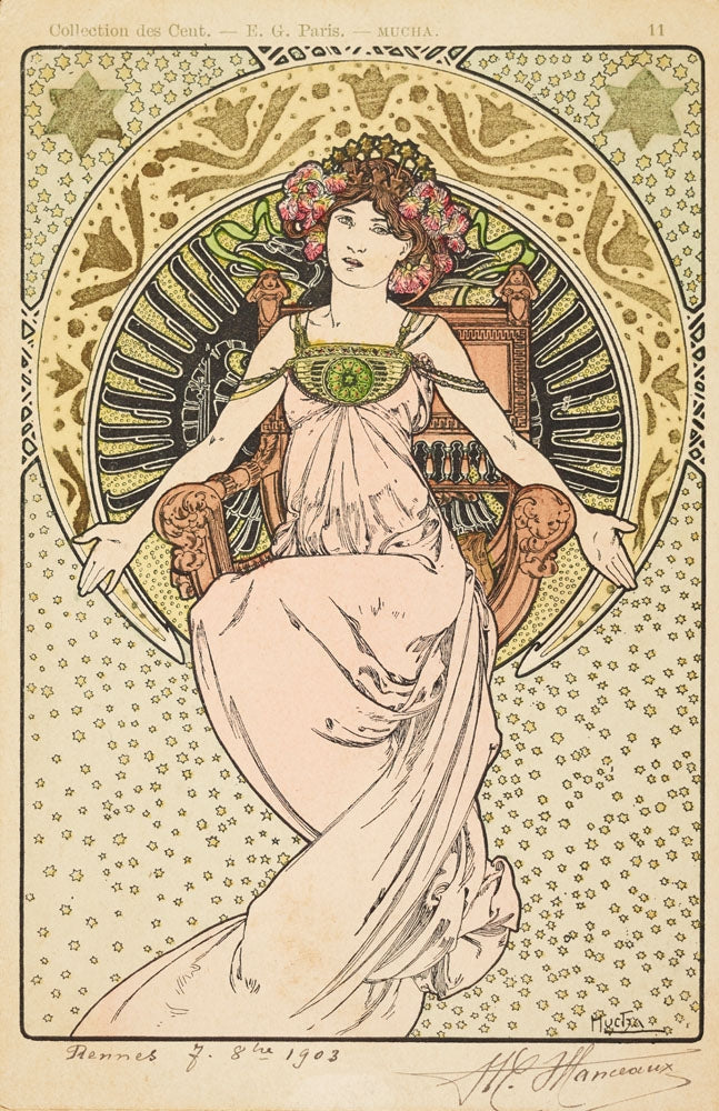 Untitled - by Alphonse Mucha