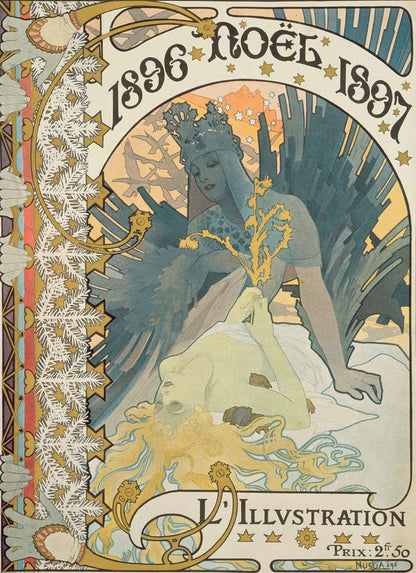 Ex libris para Herbert Ingram - by Alphonse Mucha