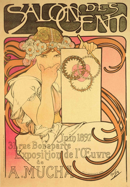 Salon des Cent: Exposição da Obra de A. Mucha - by Alphonse Mucha