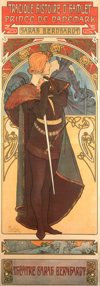 Hamlet - by Alphonse Mucha