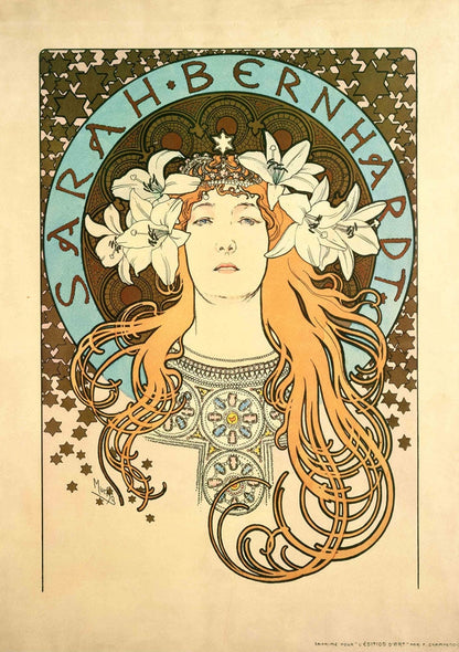 Sarah Bernhardt - by Alphonse Mucha