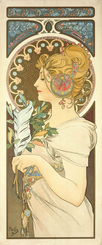 Pluma - by Alphonse Mucha