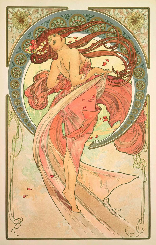 As Artes – Dança - by Alphonse Mucha