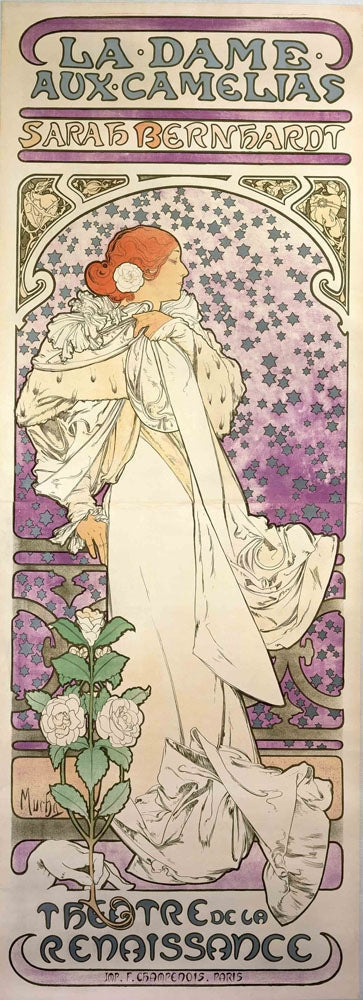 A Dama das Camélias - by Alphonse Mucha