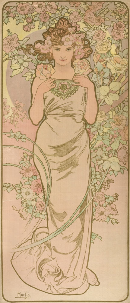 La Femme Animee en Fleur - by Alphonse Mucha