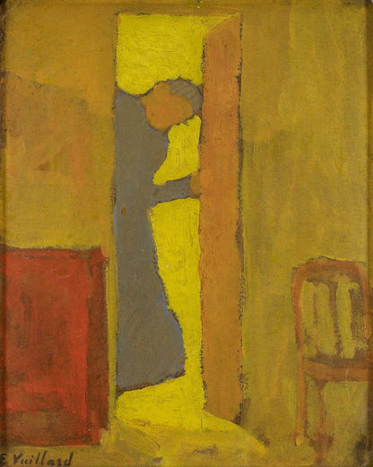 The Artist’s Mother Opening a Door - by Édouard Vuillard