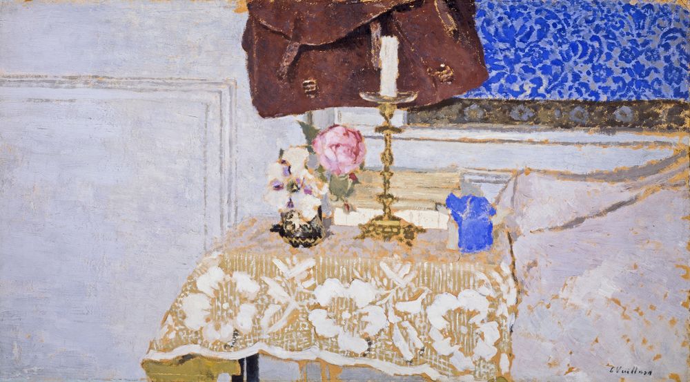 Nature morte au bougeoir - by Édouard Vuillard