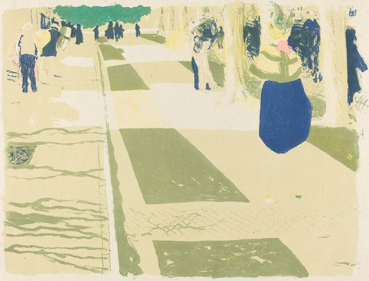 The Avenue (L’avenue) - by Édouard Vuillard