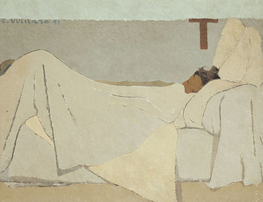 In Bed - by Édouard Vuillard