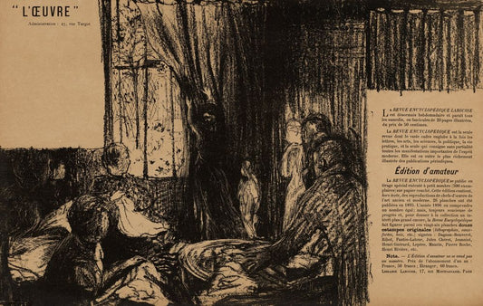 Theatre de l'Oeuvre: Les Soutiens de la societe - by Édouard Vuillard