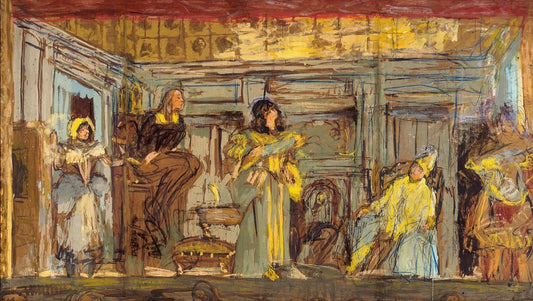 Design for a wall painting for the Théâtre des Champs-Elysées - by Édouard Vuillard