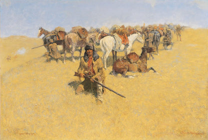 An Old-Time Plains Fight - by Frederic Remington