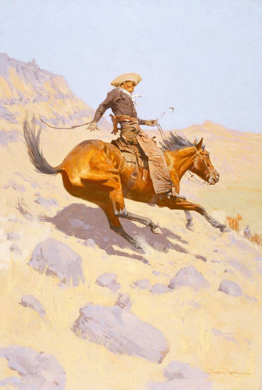 The Cowboy - by Frederic Remington